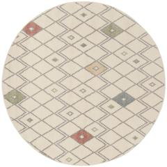 Adirondack, IVORY / MULTI, 6' X 6' Round, Area Rug
