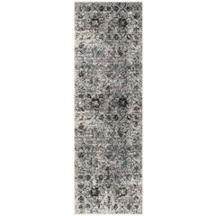 Adirondack, GREY / BLACK, 2'-6" X 8', Area Rug, ADR135C-28