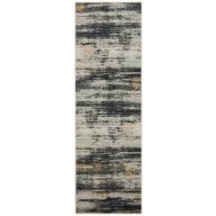 ADIRONDACK, LIGHT GREY / BLACK, 2'-6" X 8', Area Rug