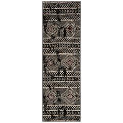 ADIRONDACK, BLACK / LIGHT GREY, 2'-6" X 8', Area Rug