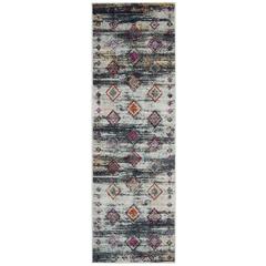 ADIRONDACK, LIGHT GREY / RED, 2'-6" X 8', Area Rug, ADR205F-28