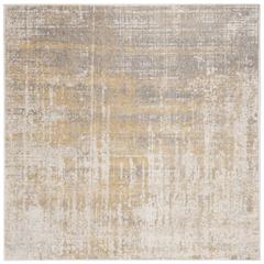 ADIRONDACK, CREME / GOLD, 6' X 6' Square, Area Rug