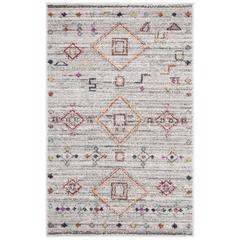 ADIRONDACK, LIGHT GREY / RED, 3' X 5', Area Rug, ADR208F-3