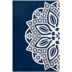 ALR-ALLURE, NAVY / IVORY, 4' X 6', Area Rug