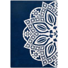 ALR-ALLURE, NAVY / IVORY, 5' X 8', Area Rug