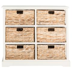 KEENAN 6 WICKER BASKET STORAGE CHEST, AMH5740B