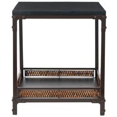 DINESH END TABLE WITH STORAGE SHELF