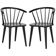 BLANCHARD 18''H CURVED SPINDLE SIDE CHAIR, AMH8512A-SET2