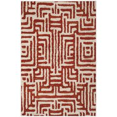 AMSTERDAM, IVORY / TERRACOTTA, 4' X 6', Area Rug