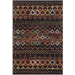 AMSTERDAM, BLACK / MULTI, 5'-1" X 7'-6", Area Rug