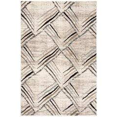 AMSTERDAM, CREAM / CHARCOAL, 4' X 6', Area Rug