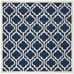 AMHERST, NAVY / BEIGE, 7' X 7' Square, Area Rug, AMT402P-7SQ