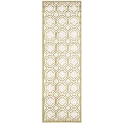 AMHERST, IVORY / LIGHT GREEN, 2'-3" X 7', Area Rug, AMT411A-27