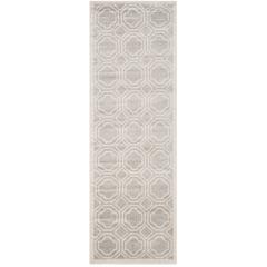AMHERST, LIGHT GREY / IVORY, 2'-3" X 7', Area Rug, AMT411B-27