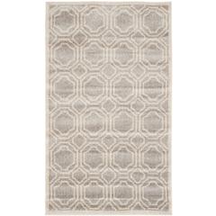 AMHERST, LIGHT GREY / IVORY, 2'-6" X 4', Area Rug, AMT411B-24