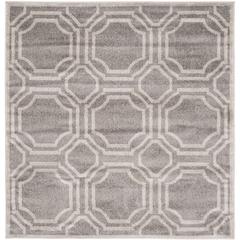 AMHERST, GREY / LIGHT GREY, 5' X 5' Square, Area Rug, AMT411C-5SQ