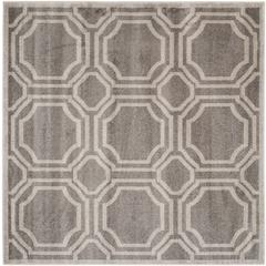 AMHERST, GREY / LIGHT GREY, 7' X 7' Square, Area Rug, AMT411C-7SQ