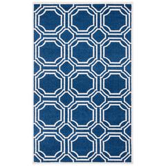 AMHERST, NAVY / IVORY, 4' X 6', Area Rug, AMT411P-4