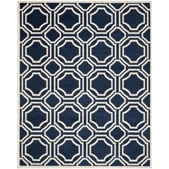 AMHERST, NAVY / IVORY, 11' X 16' RECTANGLE, Area Rug, AMT411P-1116