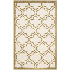 AMHERST, IVORY / LIGHT GREEN, 2'-6" X 4', Area Rug, AMT412A-24