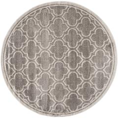 AMHERST, GREY / LIGHT GREY, 5' X 5' Round, Area Rug, AMT412C-5R