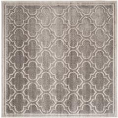 AMHERST, GREY / LIGHT GREY, 5' X 5' Square, Area Rug, AMT412C-5SQ