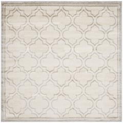 AMHERST, IVORY / LIGHT GREY, 7' X 7' Square, Area Rug, AMT412E-7SQ