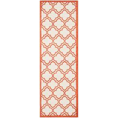 AMHERST, IVORY / ORANGE, 2'-3" X 7', Area Rug, AMT412F-27