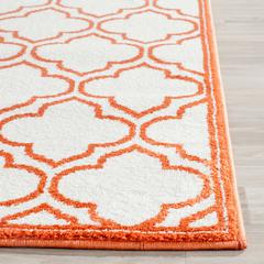 AMHERST, IVORY / ORANGE, 2'-3" X 9', Area Rug, AMT412F-29