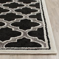 AMHERST, ANTHRACITE / IVORY, 4' X 6', Area Rug, AMT412G-4