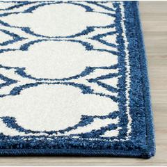 AMHERST, IVORY / NAVY, 2'-3" X 9', Area Rug