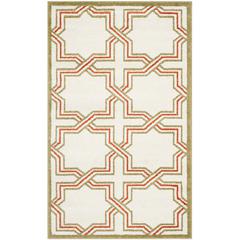 AMHERST, IVORY / LIGHT GREEN, 3' X 5', Area Rug, AMT413A-3