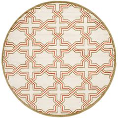 AMHERST, IVORY / LIGHT GREEN, 7' X 7' Round, Area Rug, AMT413A-7R