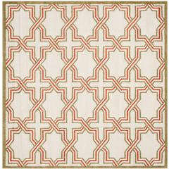 AMHERST, IVORY / LIGHT GREEN, 7' X 7' Square, Area Rug, AMT413A-7SQ