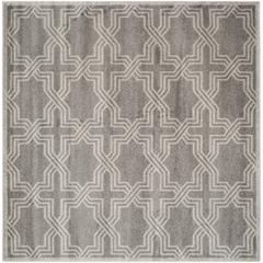 AMHERST, GREY / LIGHT GREY, 7' X 7' Square, Area Rug, AMT413C-7SQ