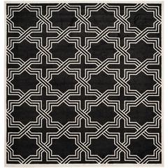 AMHERST, ANTHRACITE / IVORY, 7' X 7' Square, Area Rug, AMT413G-7SQ