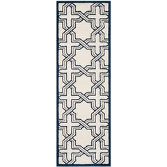 AMHERST, IVORY / NAVY, 2'-3" X 7', Area Rug, AMT413M-27