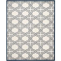 AMHERST, IVORY / NAVY, 8' X 10', Area Rug, AMT413M-8