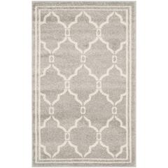 AMHERST, LIGHT GREY / IVORY, 2'-6" X 4', Area Rug, AMT414B-24
