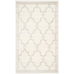 AMHERST, IVORY / LIGHT GREY, 2'-6" X 4', Area Rug, AMT414E-24