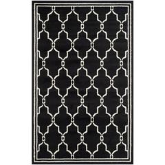AMHERST, ANTHRACITE / IVORY, 5' X 8', Area Rug, AMT414G-5