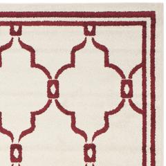 AMHERST, IVORY / RED, 8' X 10', Area Rug