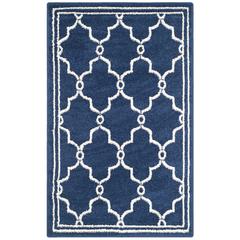 AMHERST, NAVY / BEIGE, 2'-6" X 4', Area Rug, AMT414P-24