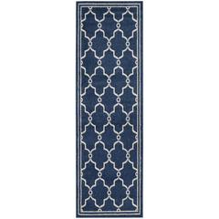 AMHERST, NAVY / BEIGE, 2'-3" X 11', Area Rug, AMT414P-211