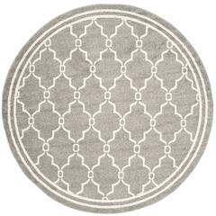 AMHERST, DARK GREY / BEIGE, 7' X 7' Round, Area Rug, AMT414R-7R