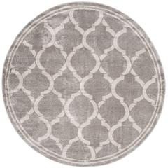 AMHERST, GREY / LIGHT GREY, 7' X 7' Round, Area Rug, AMT415C-7R