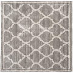 AMHERST, GREY / LIGHT GREY, 7' X 7' Square, Area Rug, AMT415C-7SQ