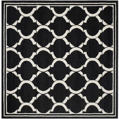 AMHERST, ANTHRACITE / IVORY, 7' X 7' Square, Area Rug, AMT415G-7SQ