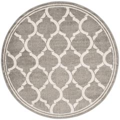 AMHERST, DARK GREY / BEIGE, 7' X 7' Round, Area Rug, AMT415R-7R