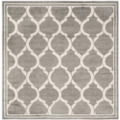 AMHERST, DARK GREY / BEIGE, 7' X 7' Square, Area Rug, AMT415R-7SQ